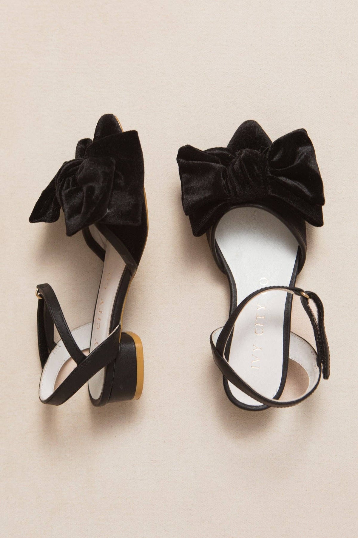 Ivy City Co - Mini Eloise Bow Heel in Black