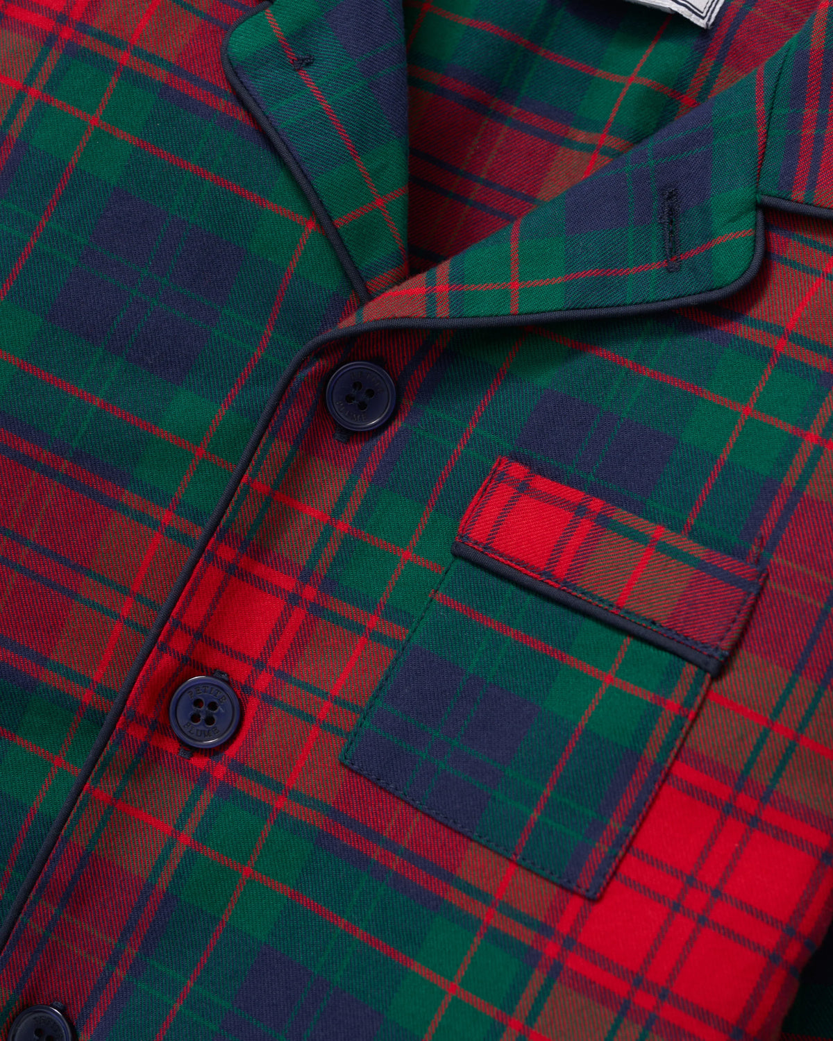 Petite Plume - Kid's Brushed Twill Pajama Set in St. James Tartan