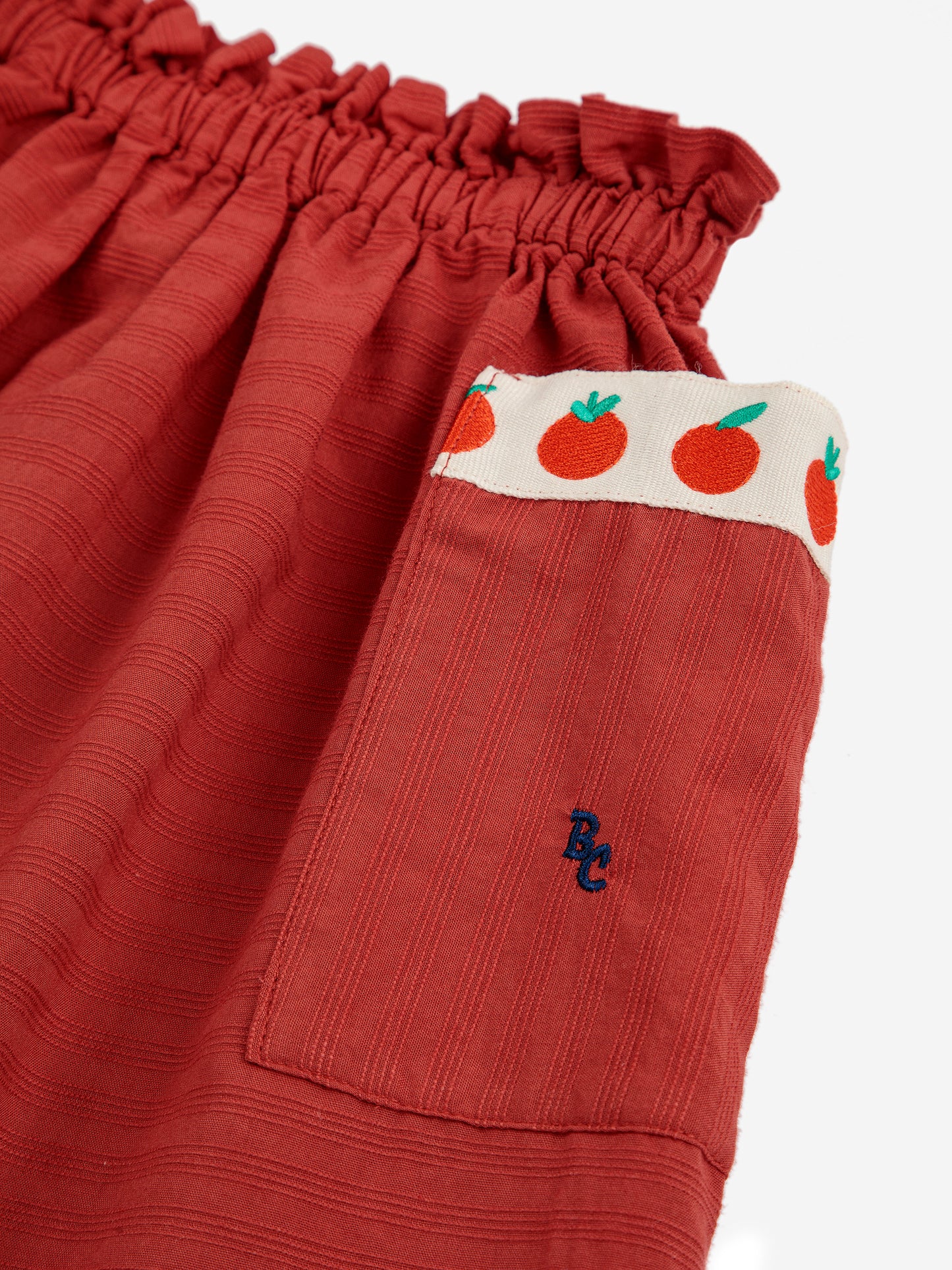 Bobo Choses Pockets Woven Skirt Burgundy Red