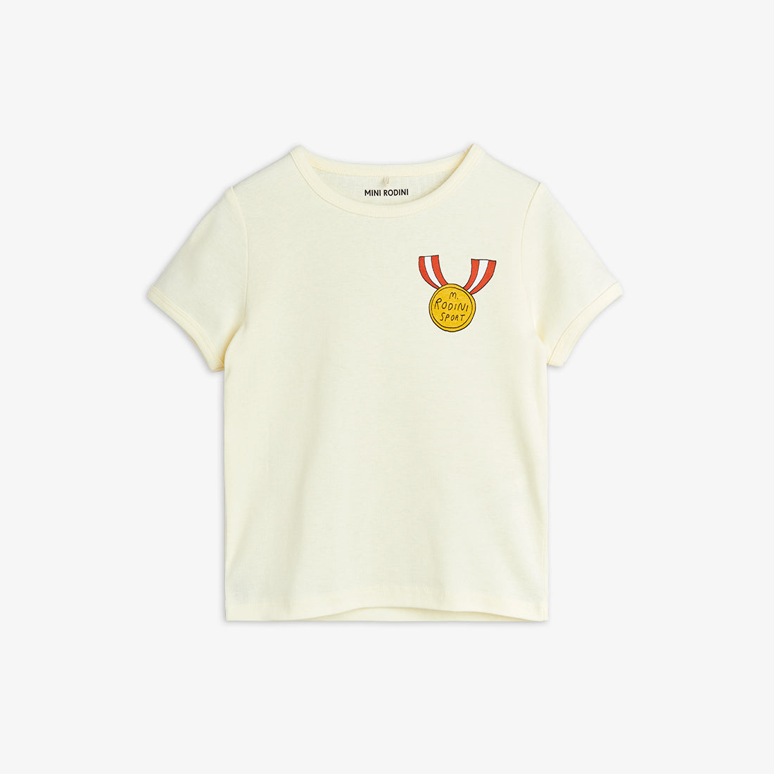 Mini Rodini Medal SP SS Tee in Wihte