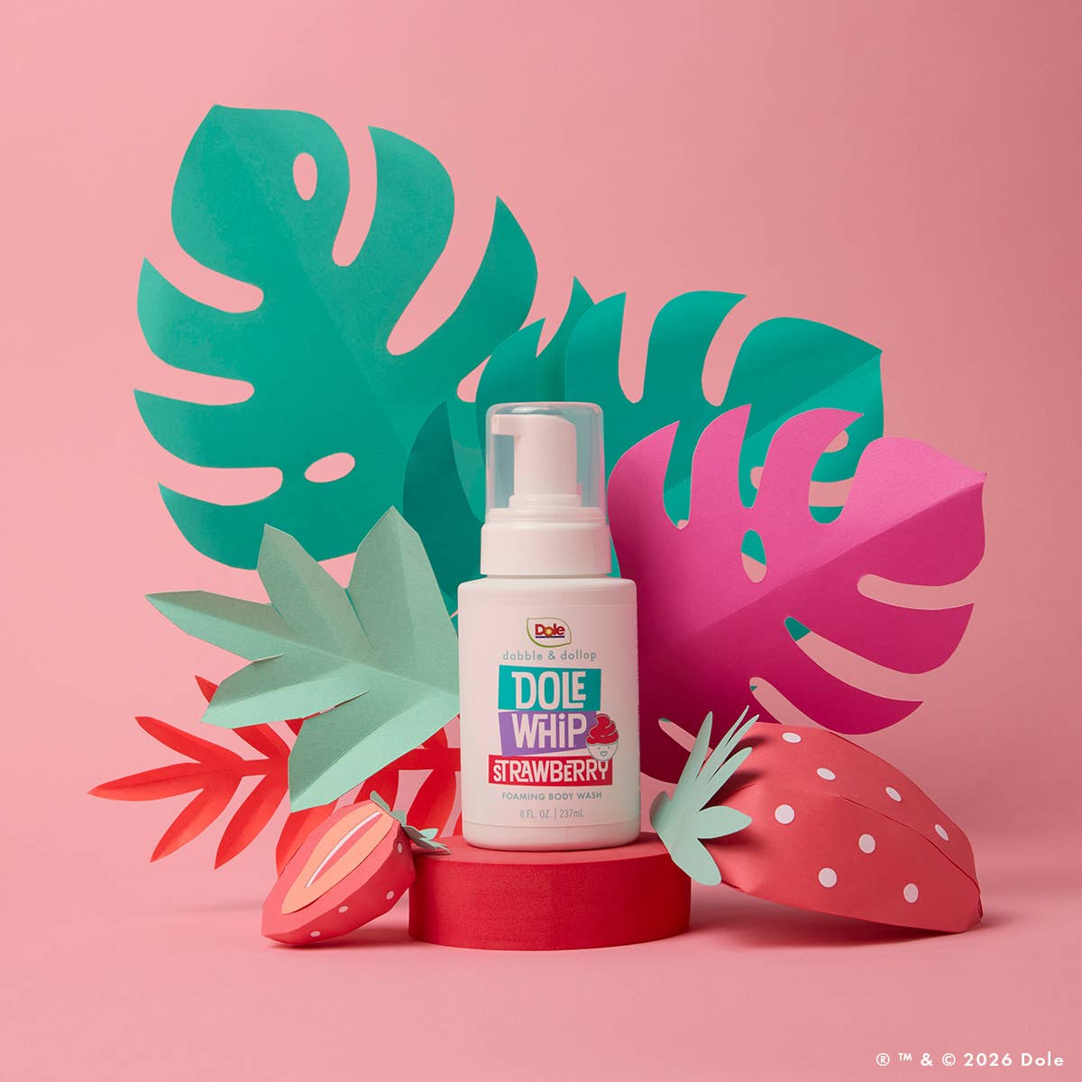 Dabble & Dollop® - Dole Whip® Strawberry Foaming Body Wash