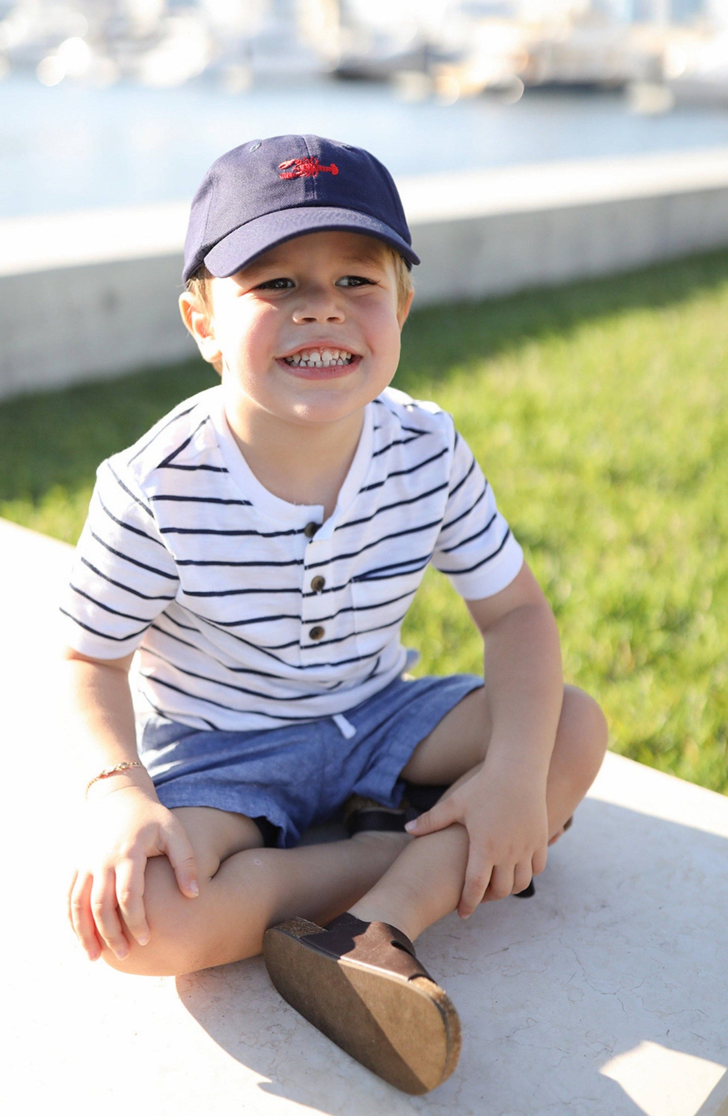 Bits & Bows - Lobster Baseball Hat