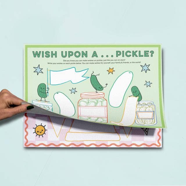 Hachette Book Group - Eat Drink Color Draw! Activity Placemats
