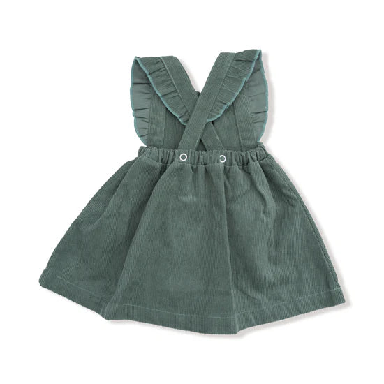 Angel Dear Pinafore Dress and Bloomer Dark Ivy