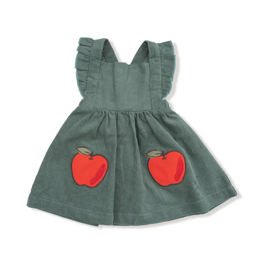 Angel Dear Pinafore Dress and Bloomer Dark Ivy