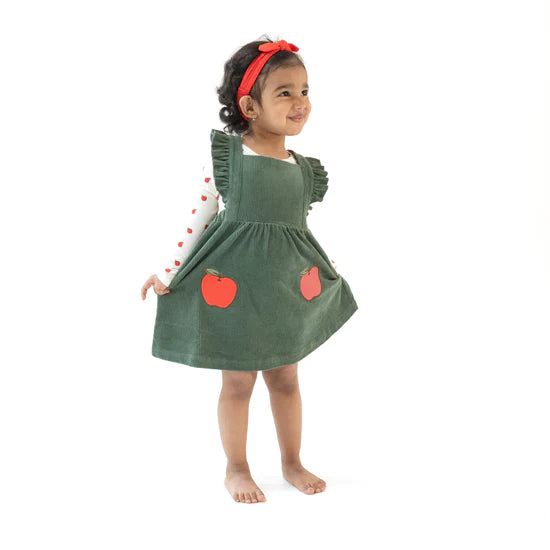 Angel Dear Pinafore Dress and Bloomer Dark Ivy