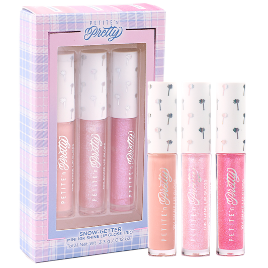 Petite 'n Pretty - Snow-Getter
Mini 10K Shine Lip Gloss Trio