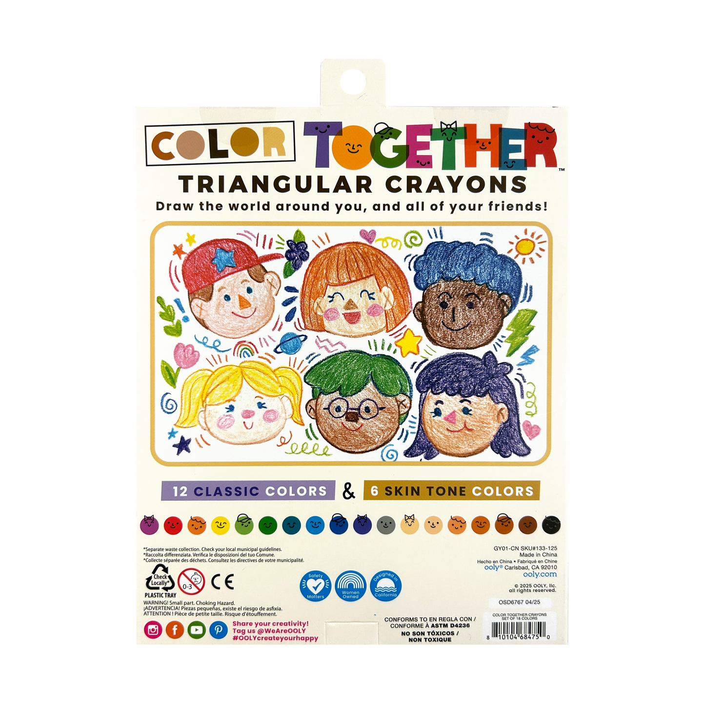 OOLY - Color Together: Crayons (Set of 18)
