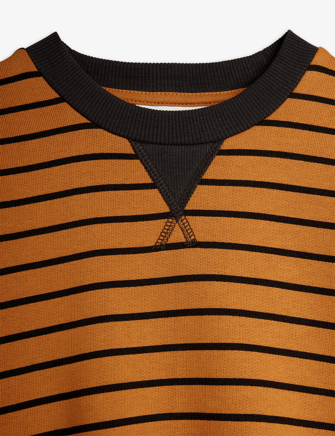 Mini Rodini Striped AOP Sweatshirt Brown