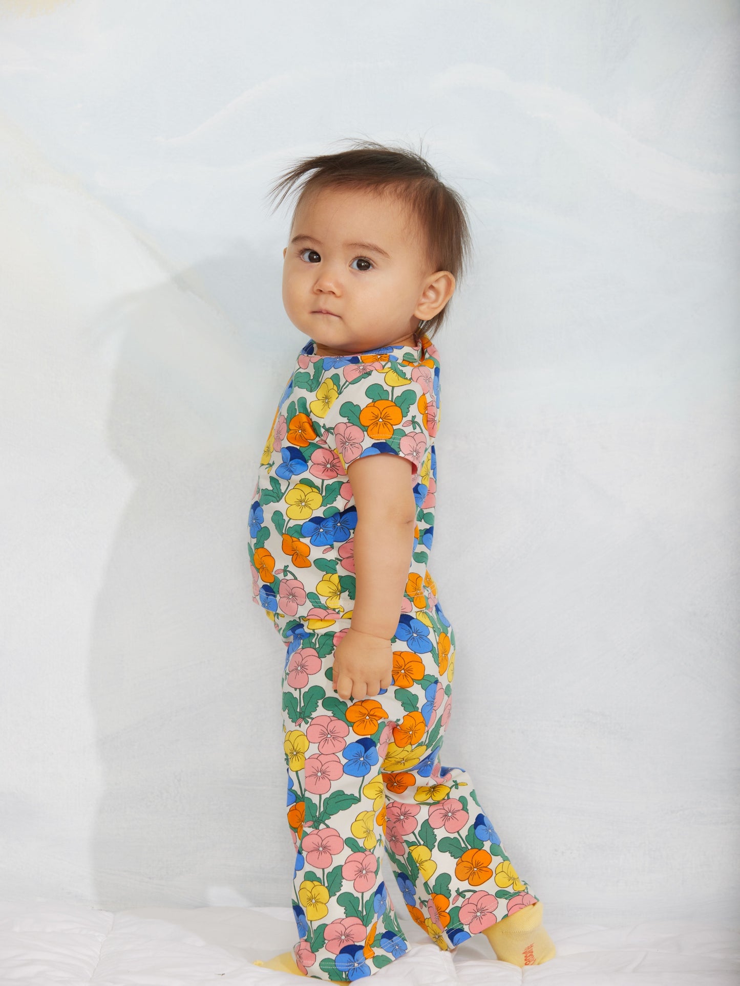 Mini Rodini Violas AOP SS Tee Multi