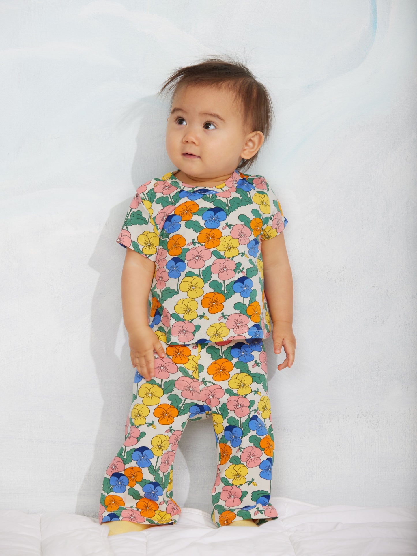 Mini Rodini Violas AOP SS Tee Multi
