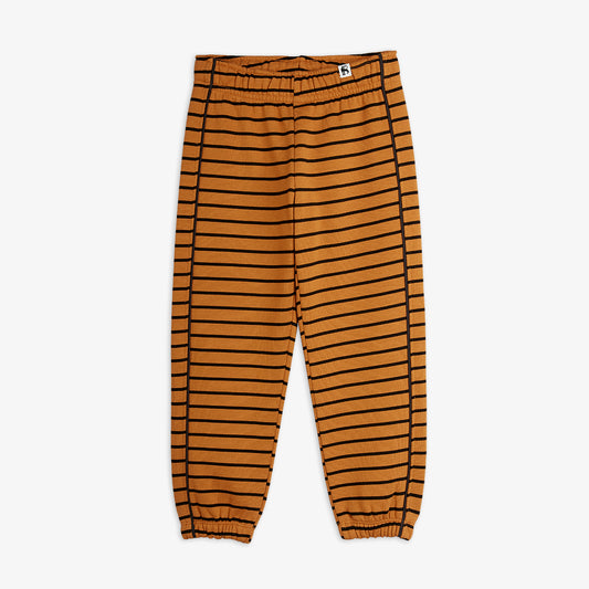 Mini Rodini Striped AOP Sweatpants Brown