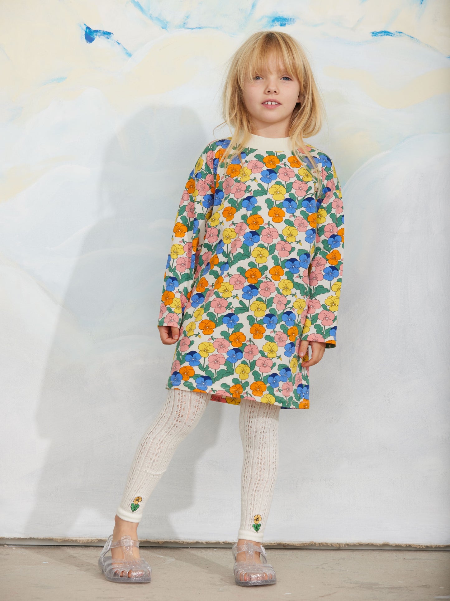 Mini Rodini Violas AOP LS Dress Multi