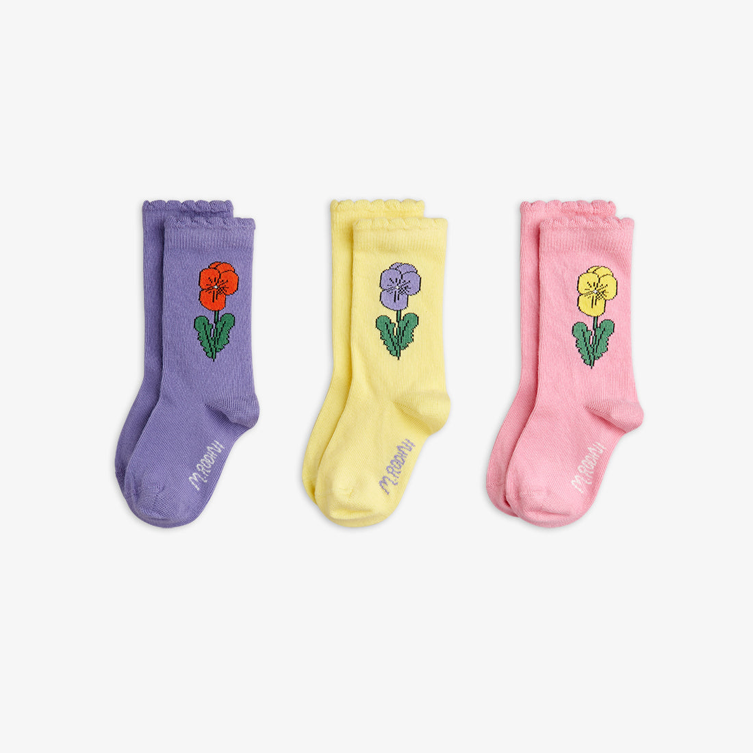 Mini Rodini Viola Stripe 3-Pack Socks Multi