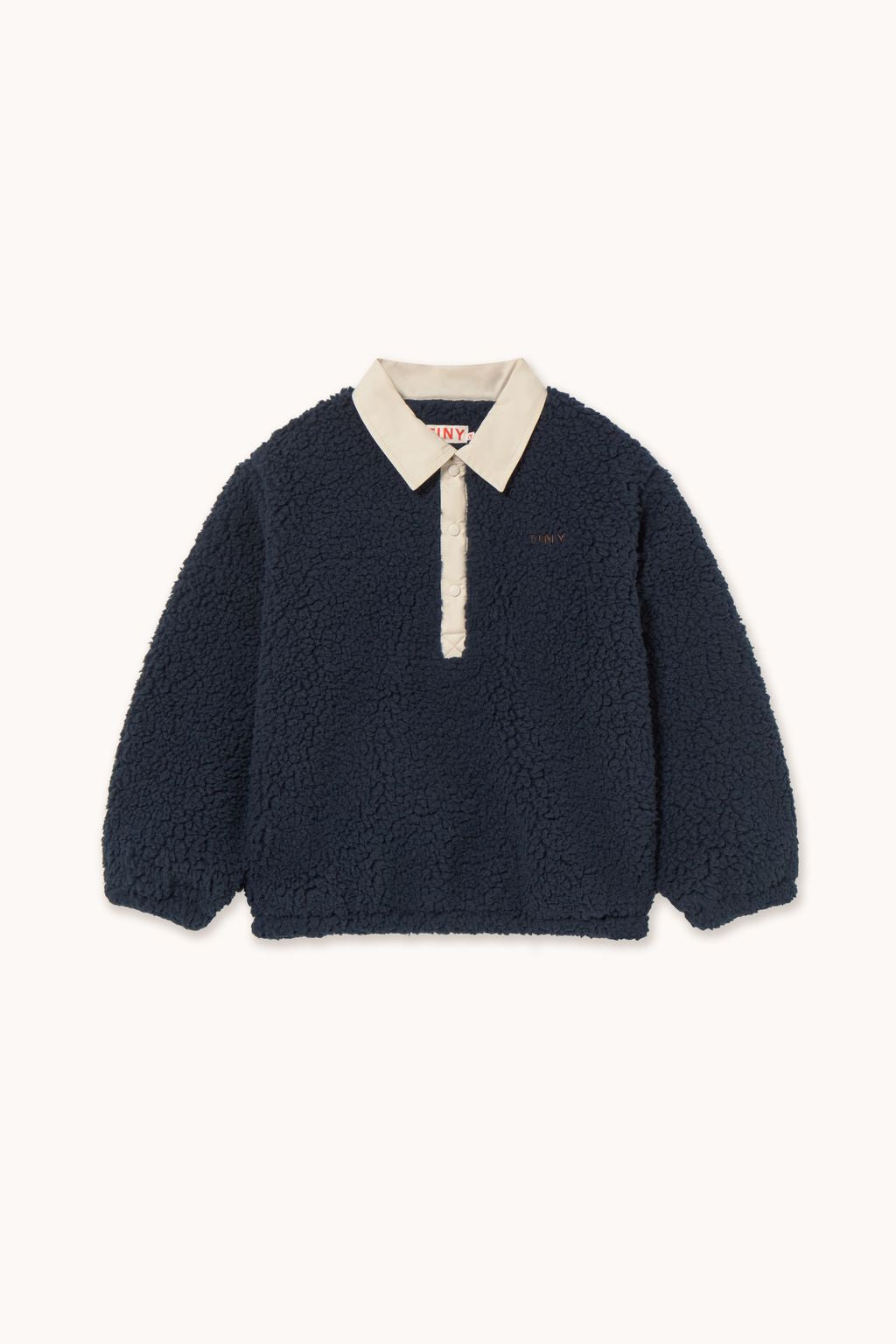 Tiny Cottons Sherpa Collar Sweatshirt Navy