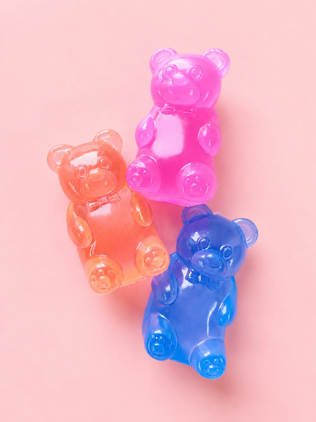 Pop Squish Co. - Sugar Pop Gummy Bears Squishy: Peach