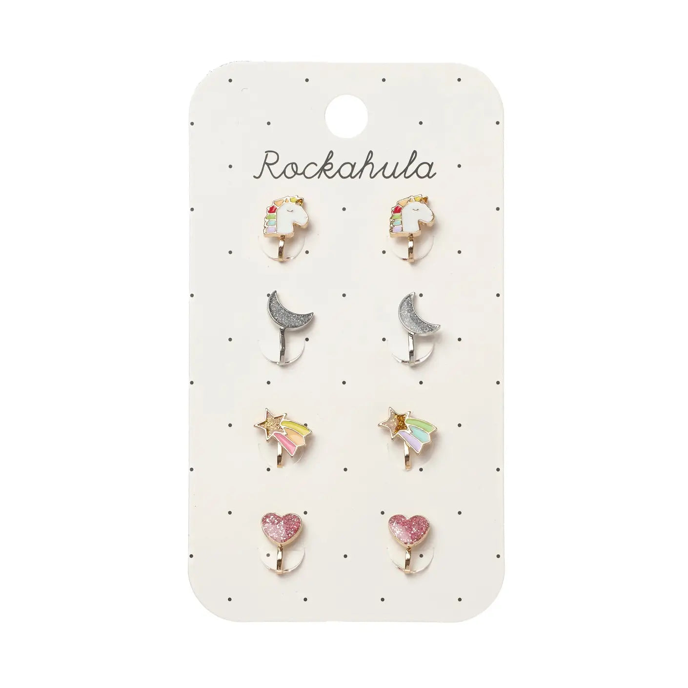Rockahula Kids US - Rainbow Unicorn Clip On Earrings