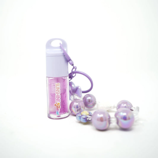 Sunshine & Glitter - Sparkle POP Purple Shimmer Lip Gloss Bag Charms