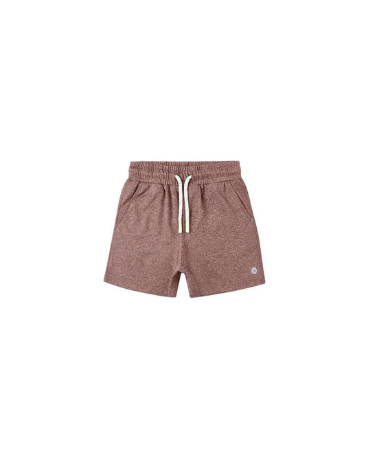 Rylee + Cru Oceanside Tech Short Heathered Burgundy