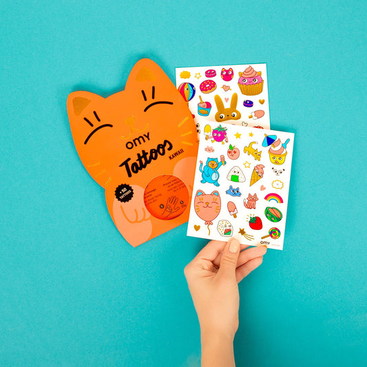 OMY - Kids' temporary Kawaii Tattoos