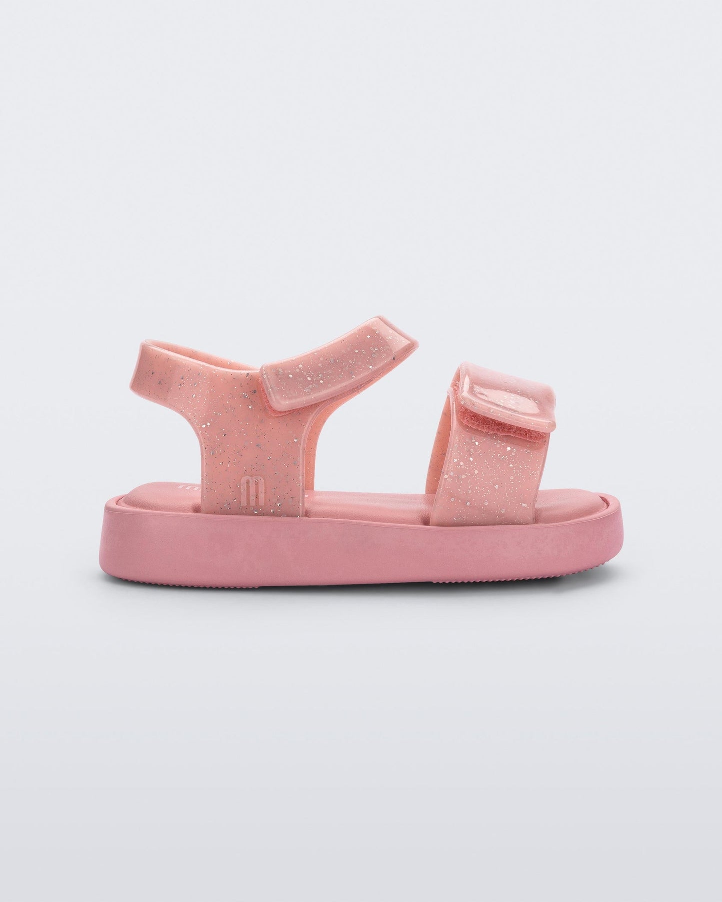 Mini Melissa Jump Sandals - Pink and Sparkles