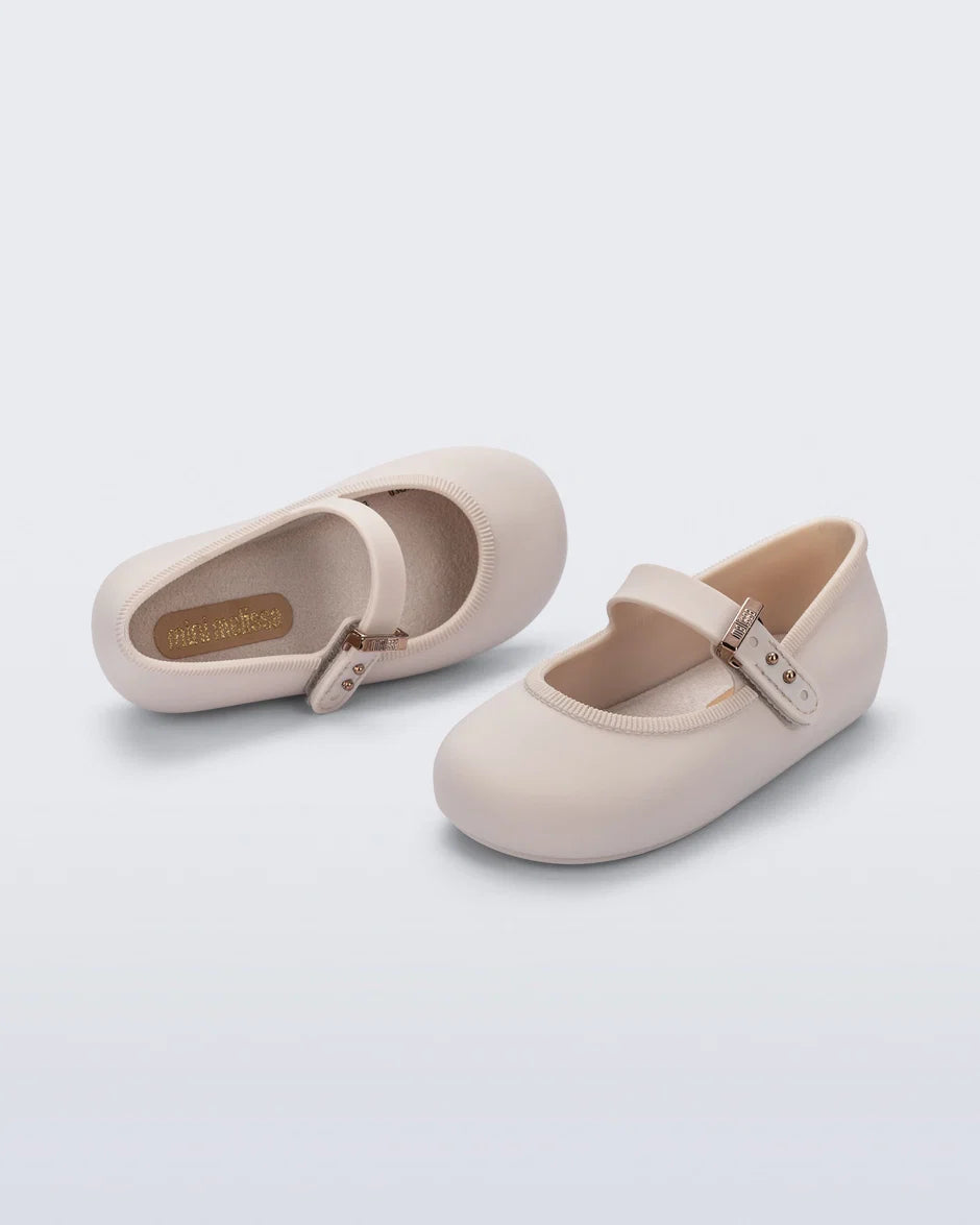 Mini Melissa Soft Ballerina Flat - Beige