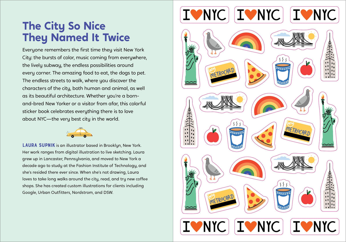 Hachette Book Group - I Love New York City Sticker Book: Trade Paperback