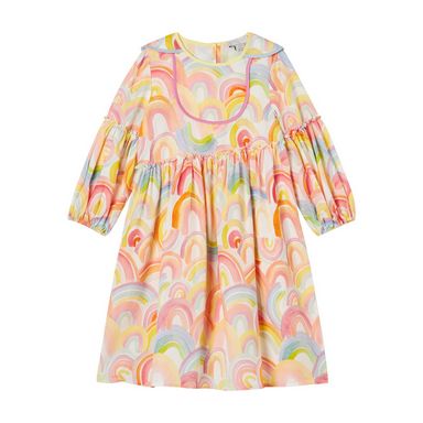 Stella McCartney Kids Girl Rainbow Tencel Dress With Binding Details