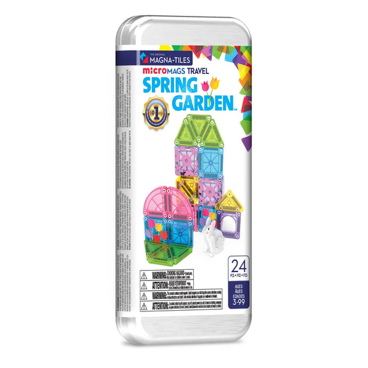 Magna-Tiles - MicroMAGS Spring Garden 24 Piece Travel Set