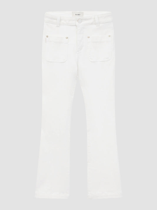 DL1961 Claire Bootcut in White Tide