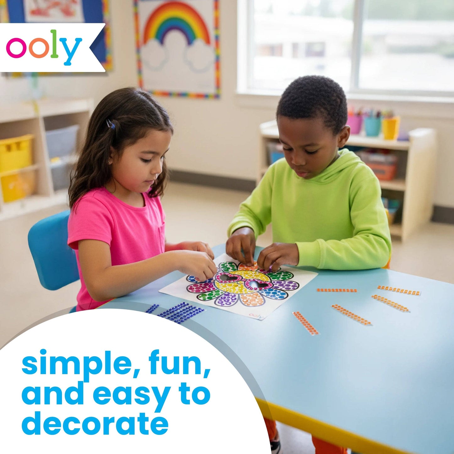 OOLY - Sun Sparkles Gem Suncatcher Kit - Rainbow Magic