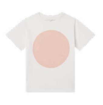 Stella McCartney Kids Short Sleeve Tee with Logo Disc Print