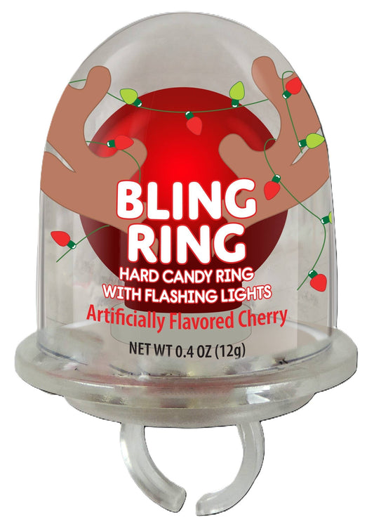 Grandpa Joe's Candy Shop - Holiday Hard Candy Flashing Bling Ring