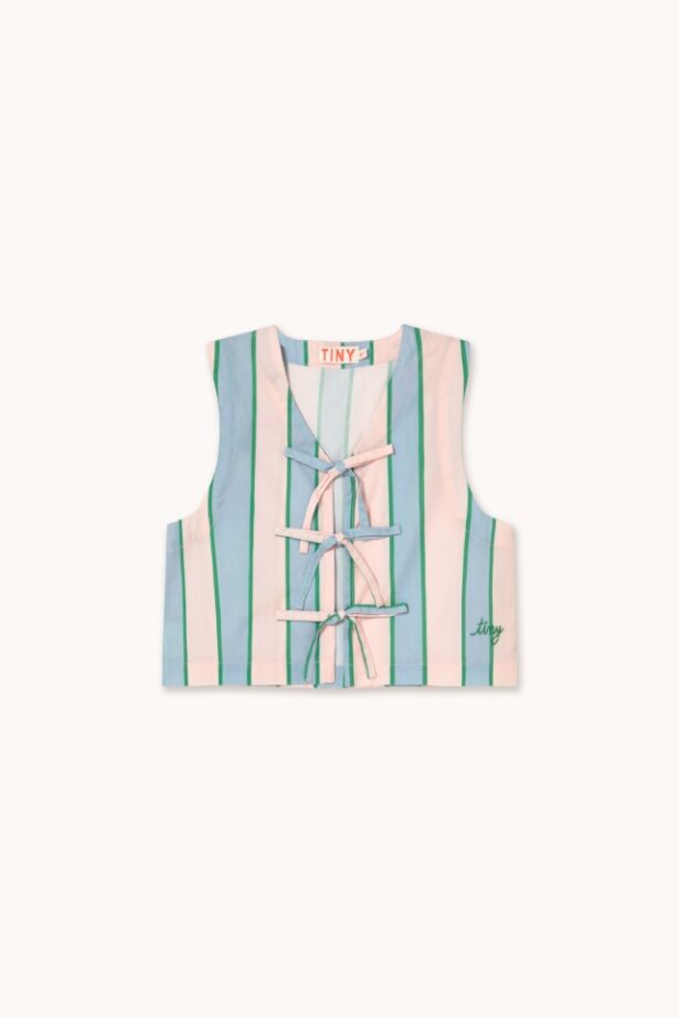 Tiny Cottons Retro Stripes Bows Vest