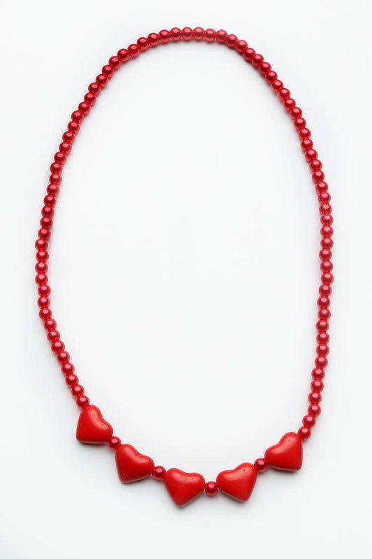 Sparkle Sisters by Couture Clips - Heart Necklace : Red