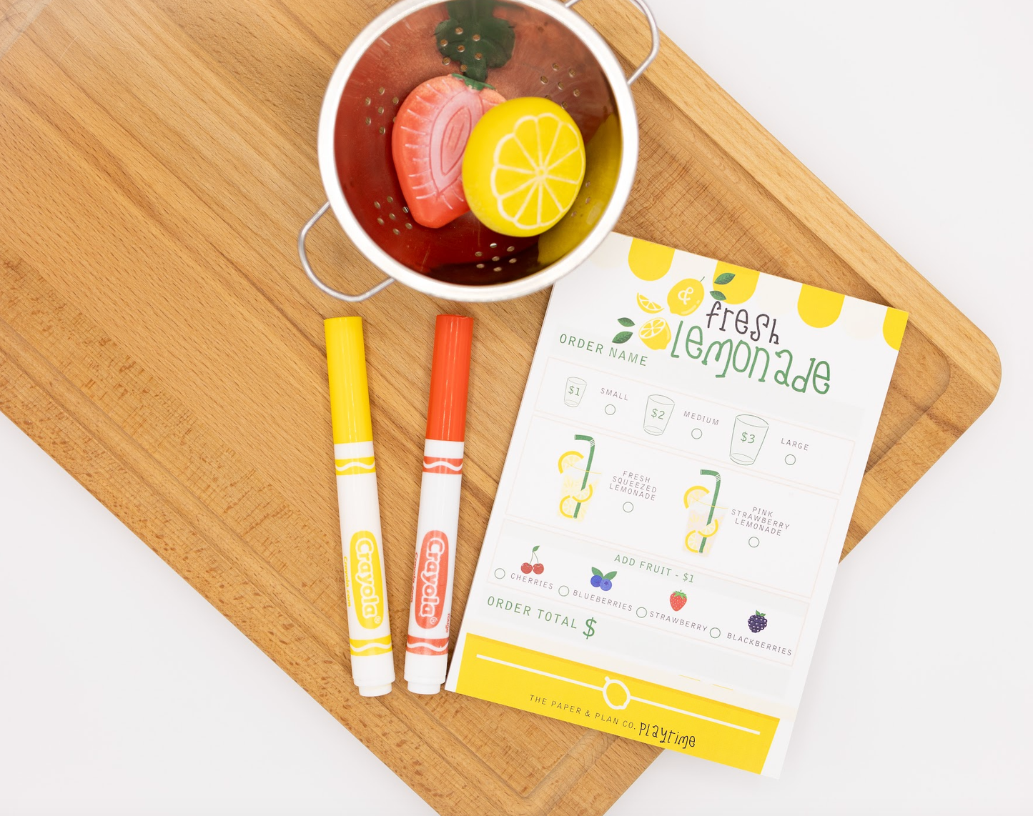 The Paper and Plan Co. - Lemonade Stand Playtime Pad®