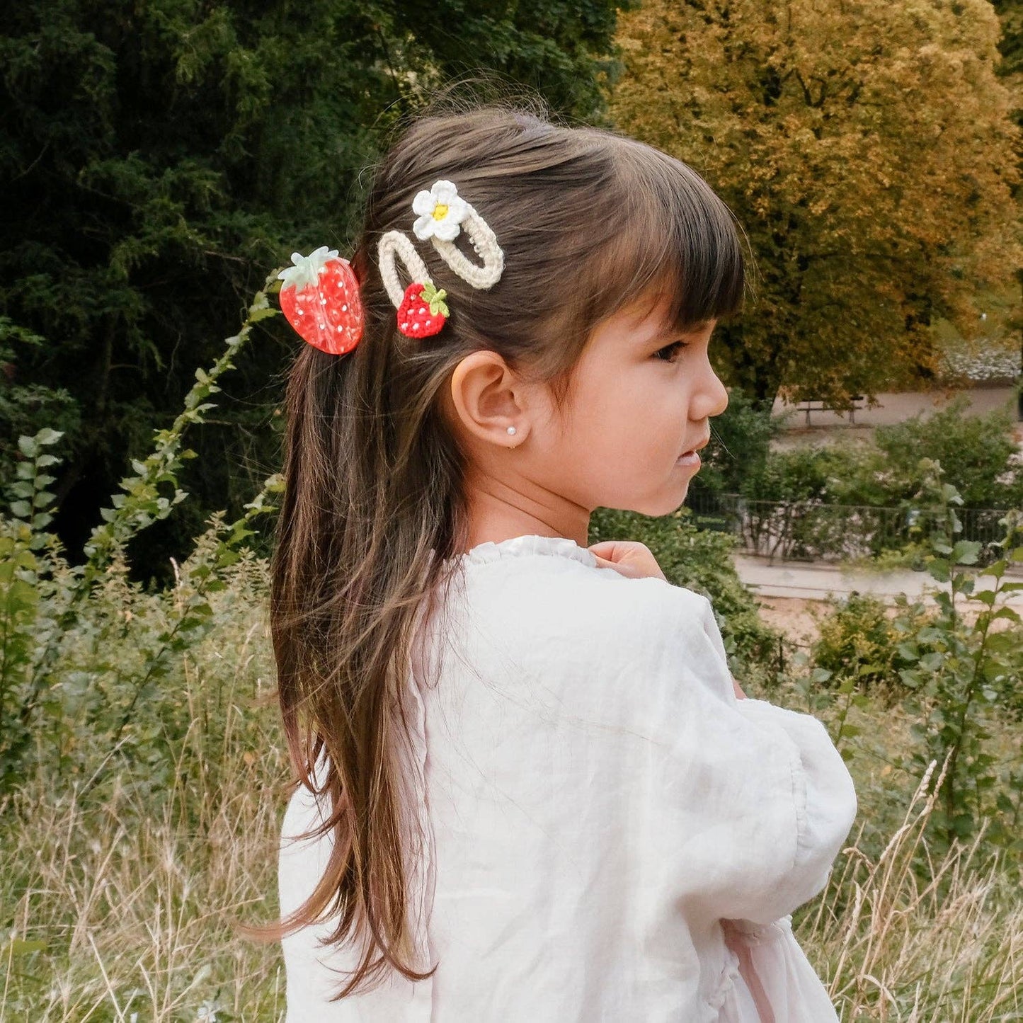 Rockahula Kids US - Crochet Daisy and Strawberry Clips
