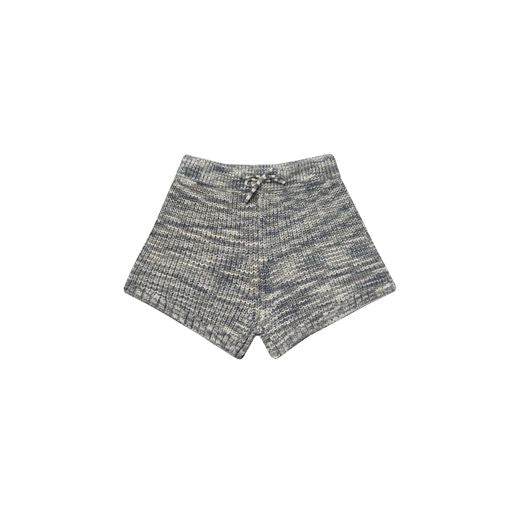 Rylee + Cru Knit Shorts Heathered Slate