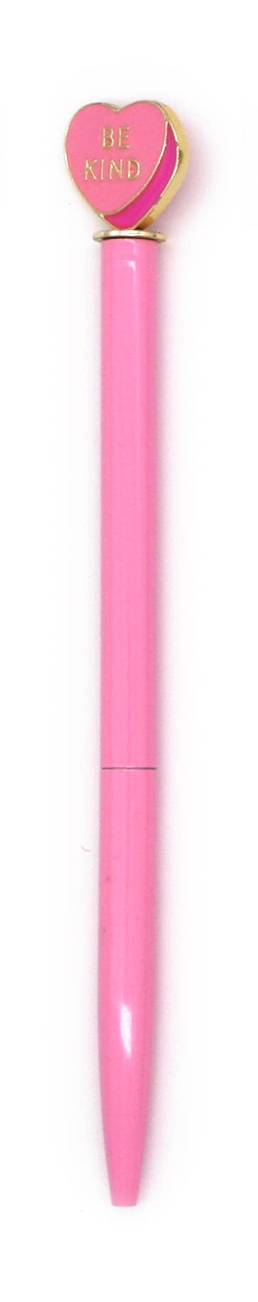 SNIFTY - Enamel Heart Charm Pen - Pink