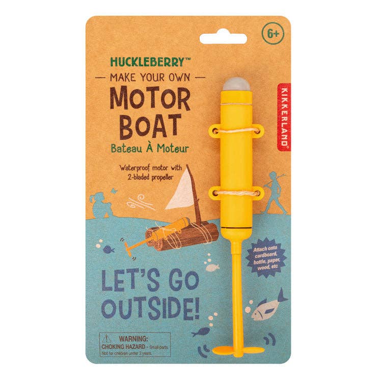 Kikkerland Design Inc - Huckleberry Make Your Own Motor Boat