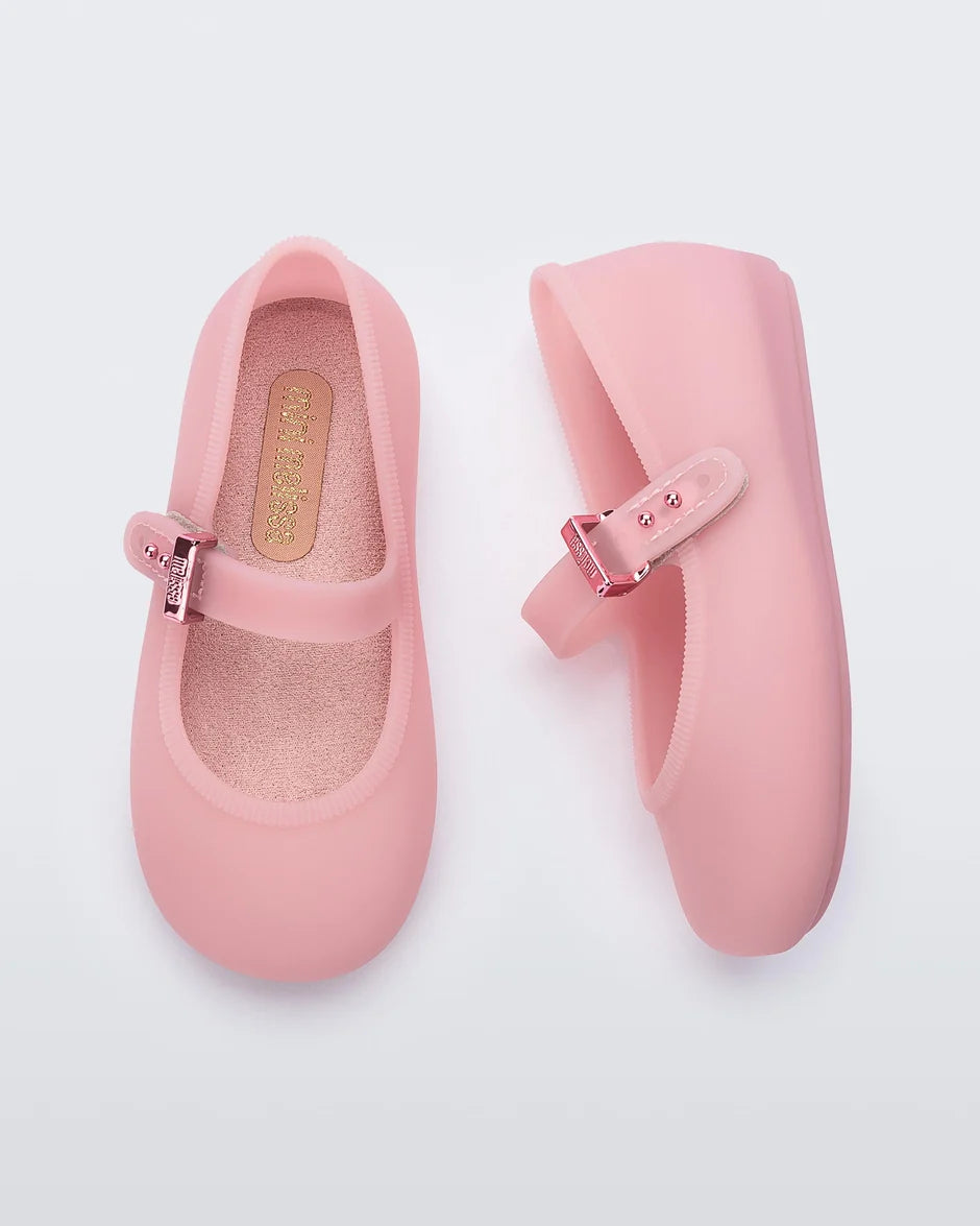 Mini Melissa Soft Ballerina Flat - Milky Pink