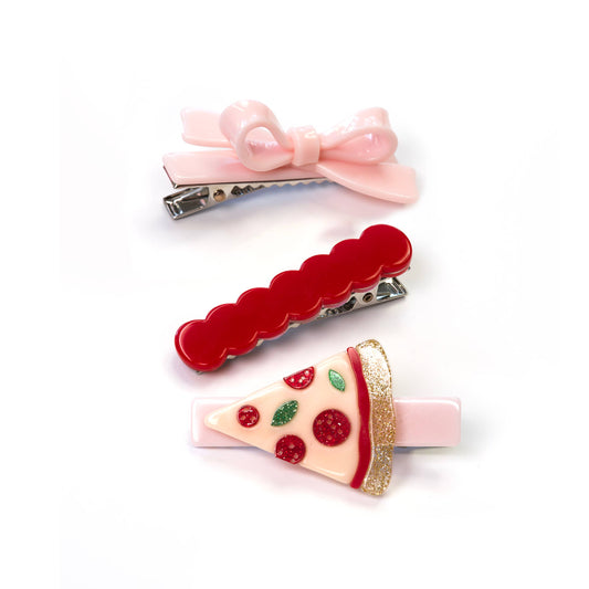Lilies & Roses NY - Pizza Trio Hair Clips - SUM24
