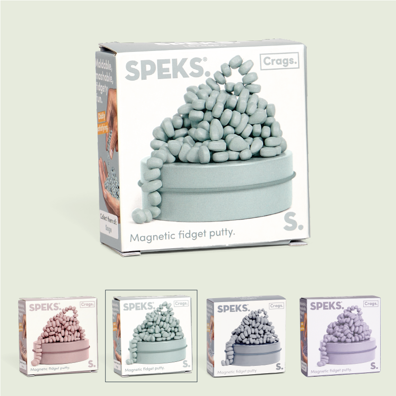 Speks - Mini Neutral Crags Magnetic Fidget Putty
