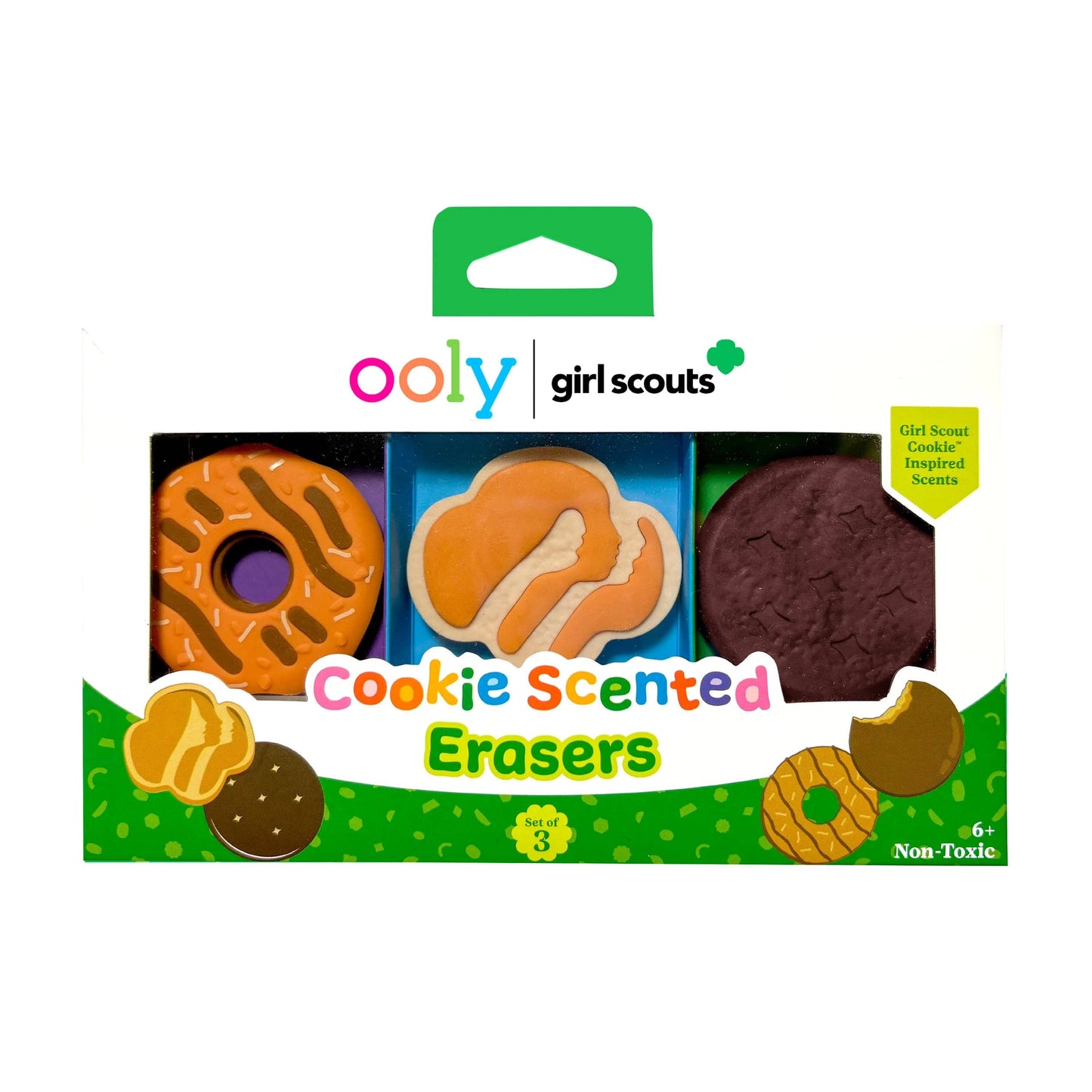 OOLY - OOLY x Girl Scouts: Cookie Scented Erasers (Set of 3)