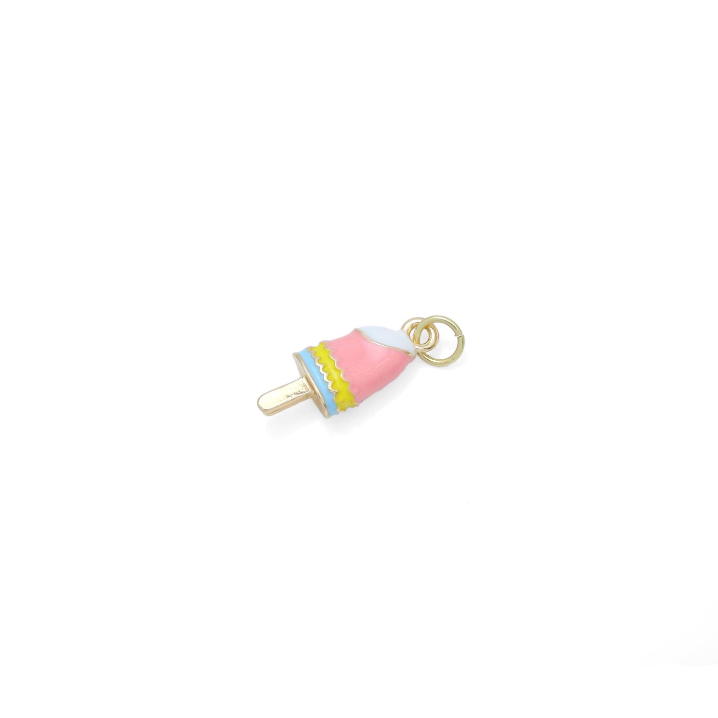 Colorful Enamel Gold Ice Cream Charm