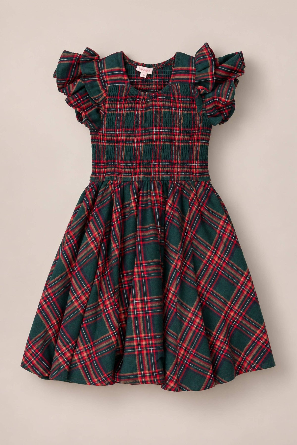 Ivy City Co - Mini Hattie Dress in Evergreen Plaid