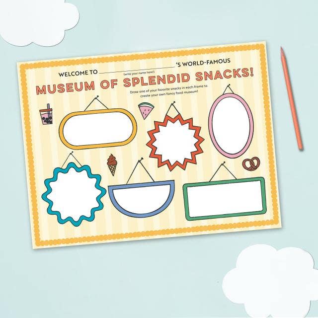 Hachette Book Group - Eat Drink Color Draw! Activity Placemats
