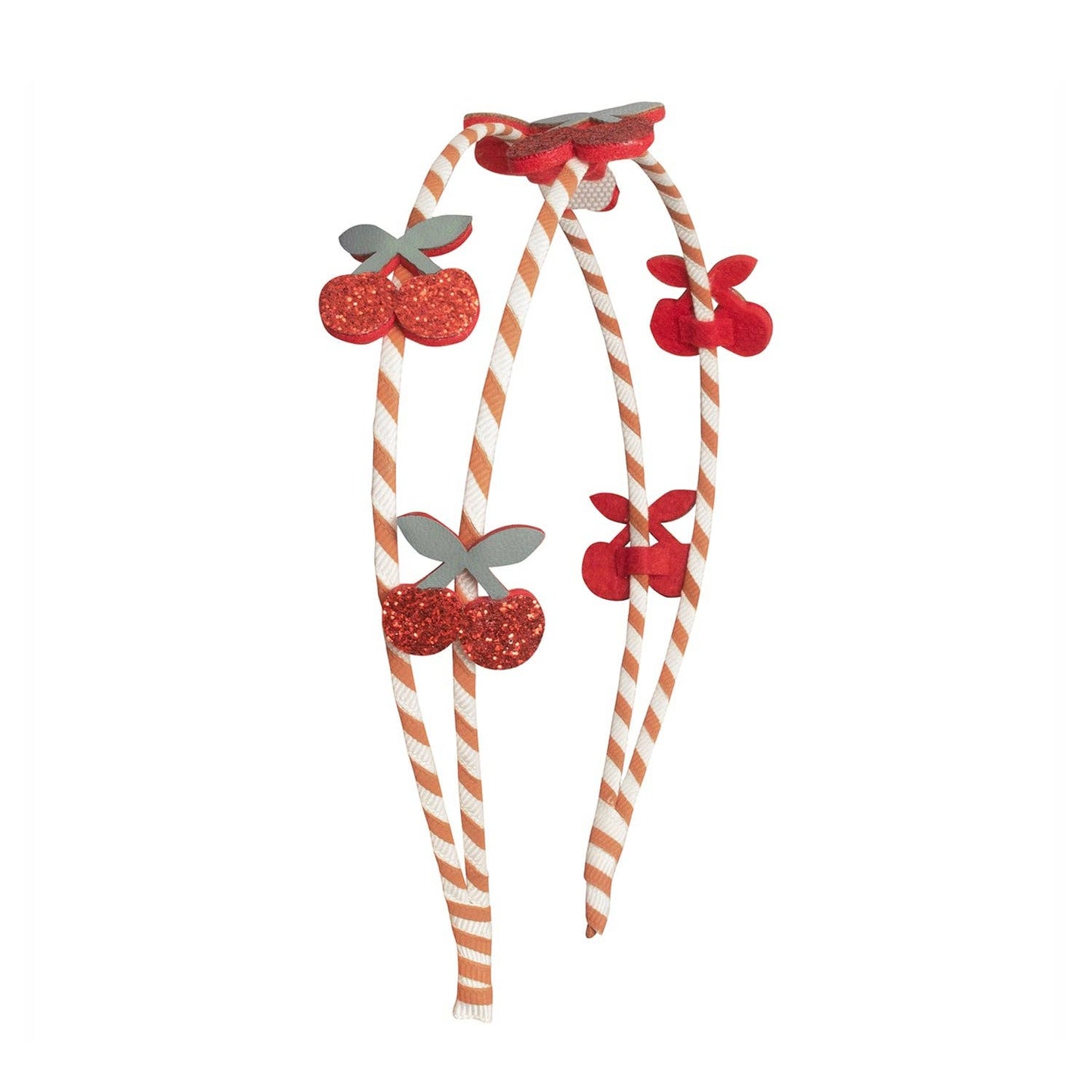 Rockahula Kids - Stripy Cherry Double Headband