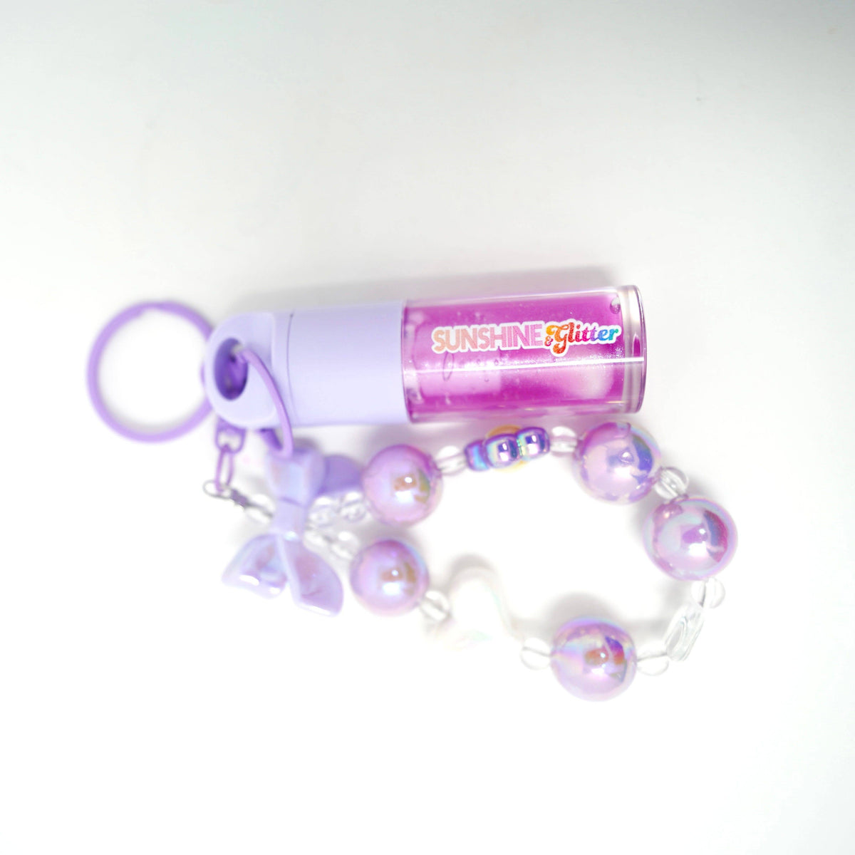 Sunshine & Glitter - Sparkle POP Purple Shimmer Lip Gloss Bag Charms