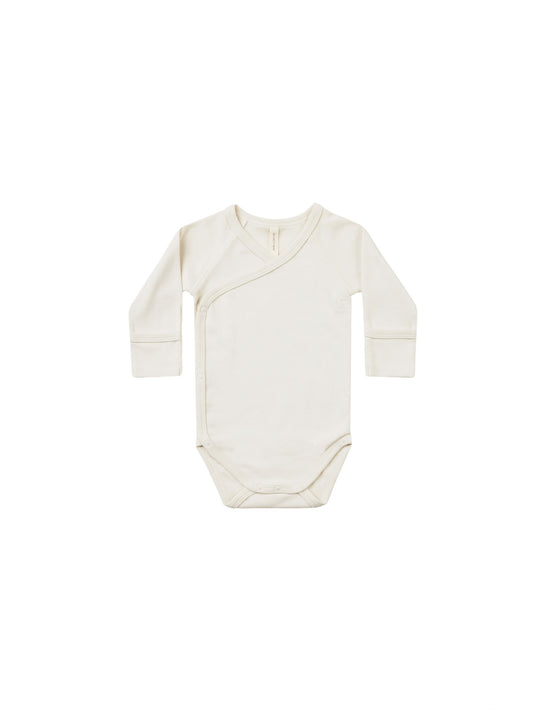 Quincy Mae Side Snap Bodysuit in Ivory